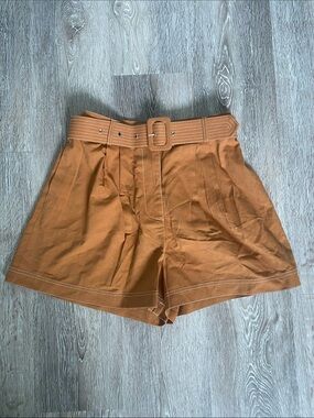 High-Waist Belted Women's Shorts